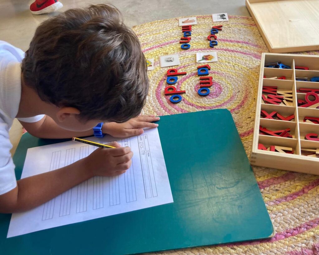 Exploring words with the Movable Alphabet